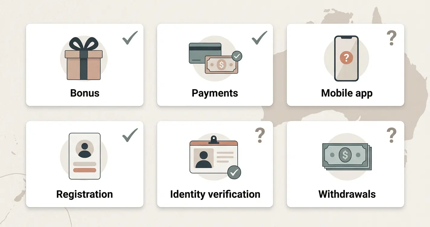 Overview of Betina bonus, payments, app, registration, KYC and withdrawal questions